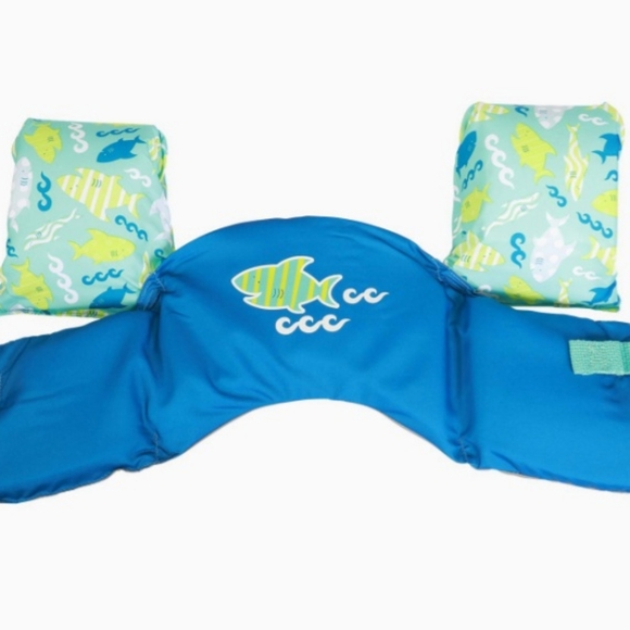 New Swimways Seasquirts Swim Trainer Blue Shark 30-50 lbs - Picture 3 of 9